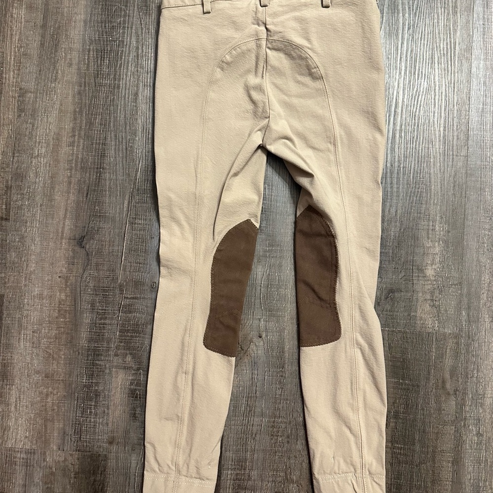 Kids Tan Riding Pants - Picture 2 of 4
